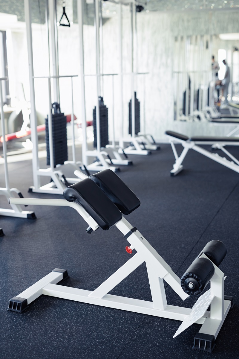 Sport equipments in health club